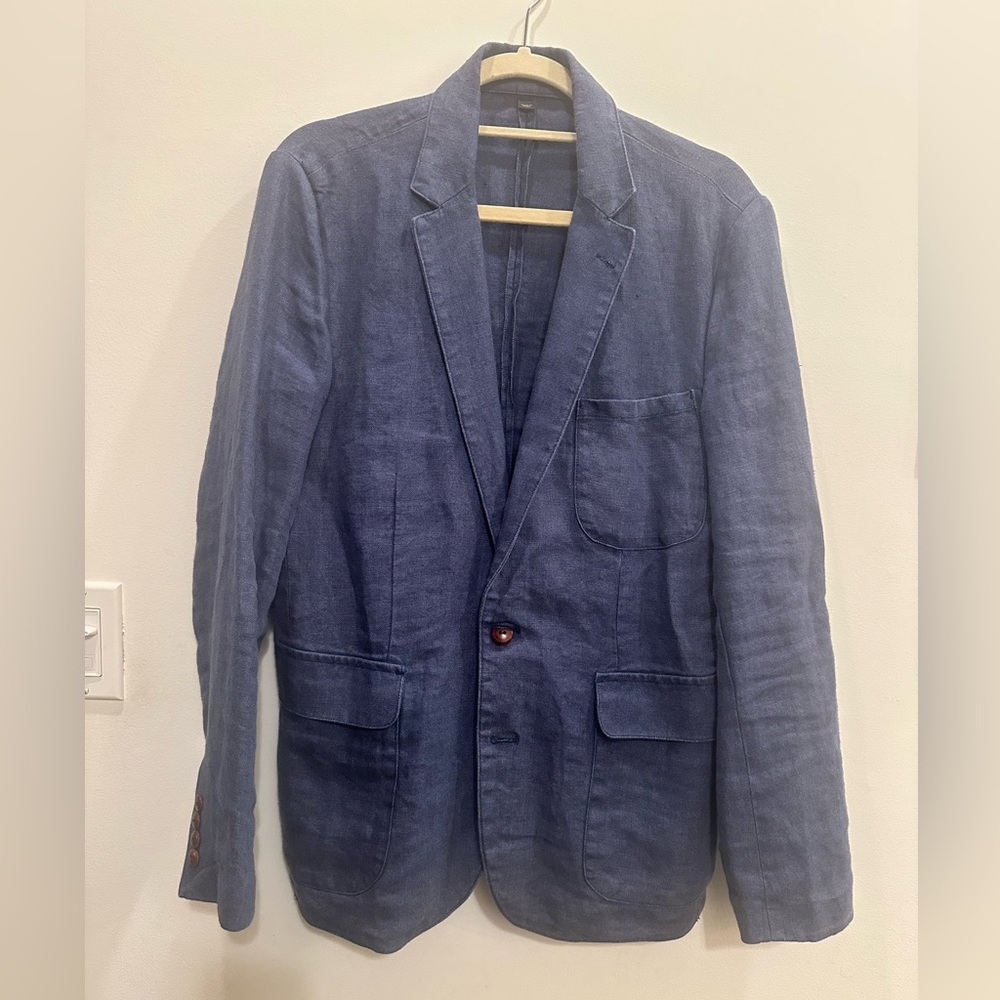 J Crew linen blazer 38S